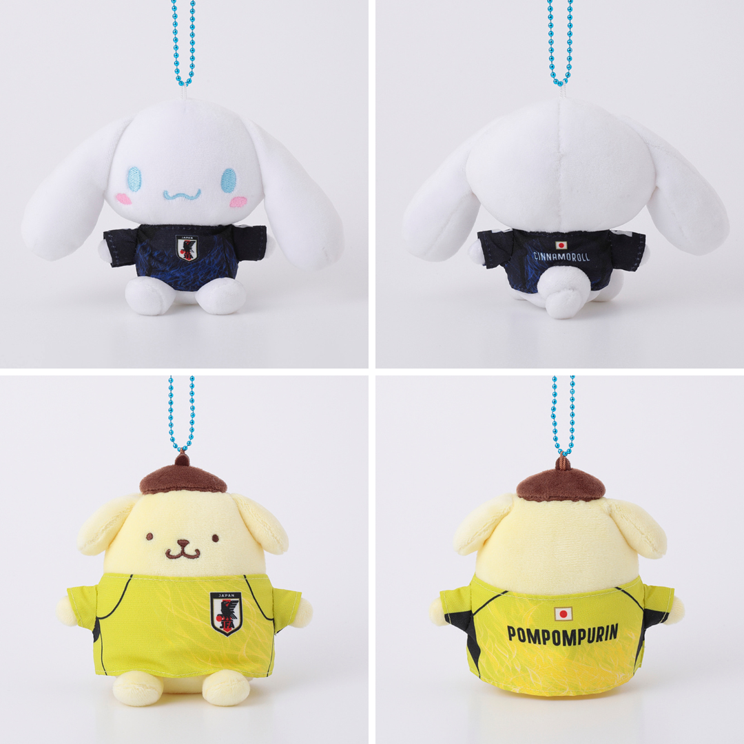 日本直送|Sanrio x 日本國家足球隊系列 - 吊飾公仔
