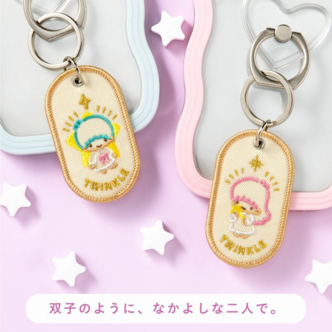 日本直送|Sanrio 一對鑰匙圈刺繡系列