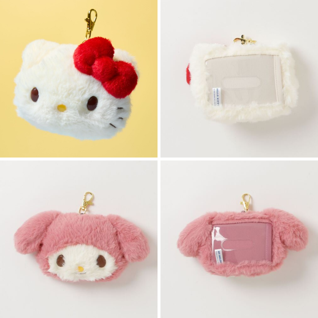 日本直送|Sanrio 軟綿綿毛毛臉型卡套