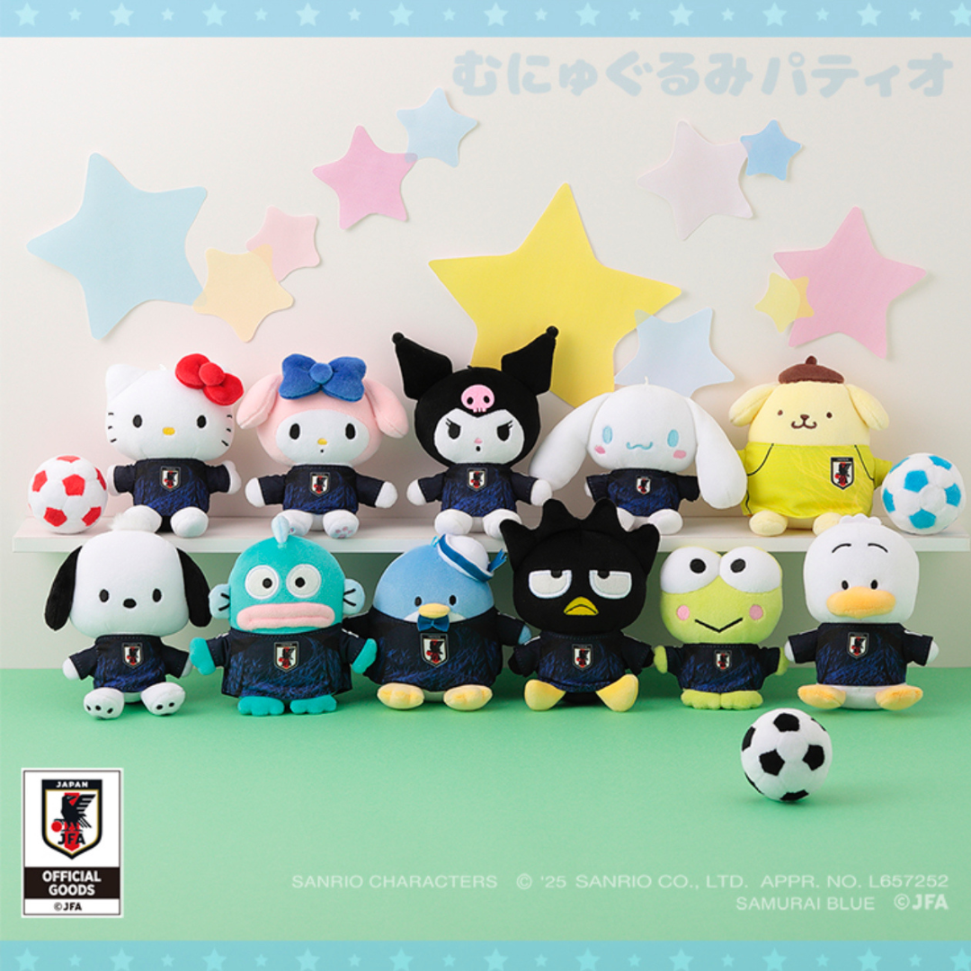 日本直送|Sanrio x 日本國家足球隊系列 - 吊飾公仔