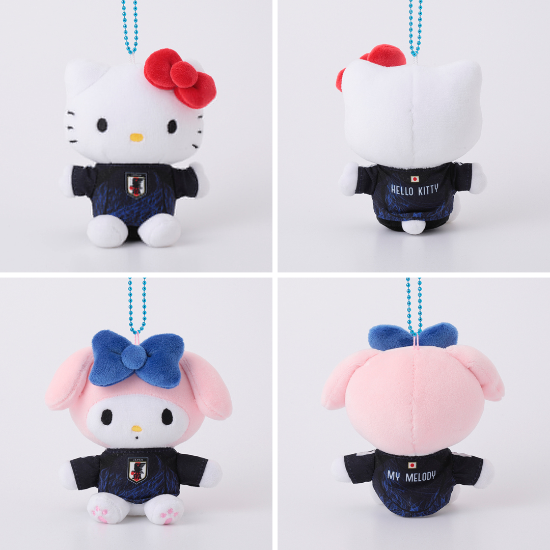 日本直送|Sanrio x 日本國家足球隊系列 - 吊飾公仔