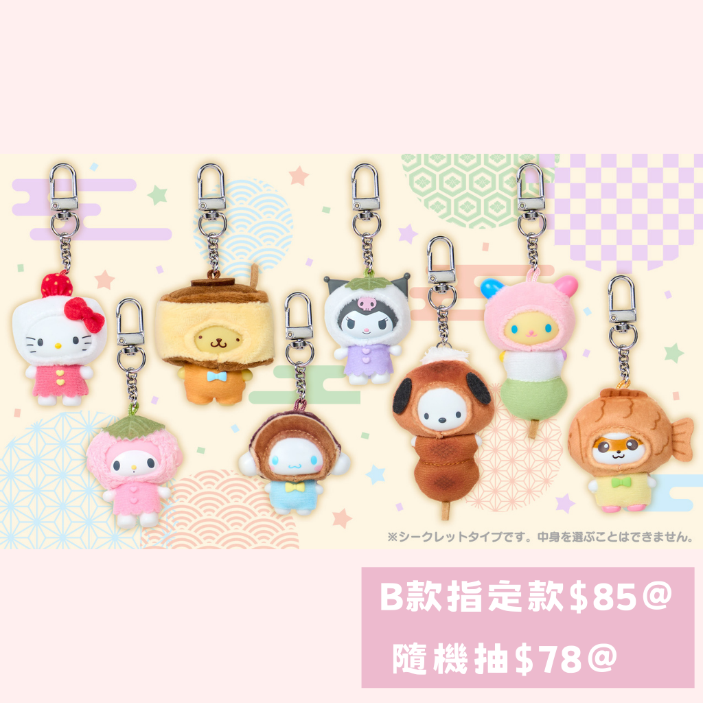 日本直送｜Sanrio x Chibitomo 盲盒系列 (18/12 發售)