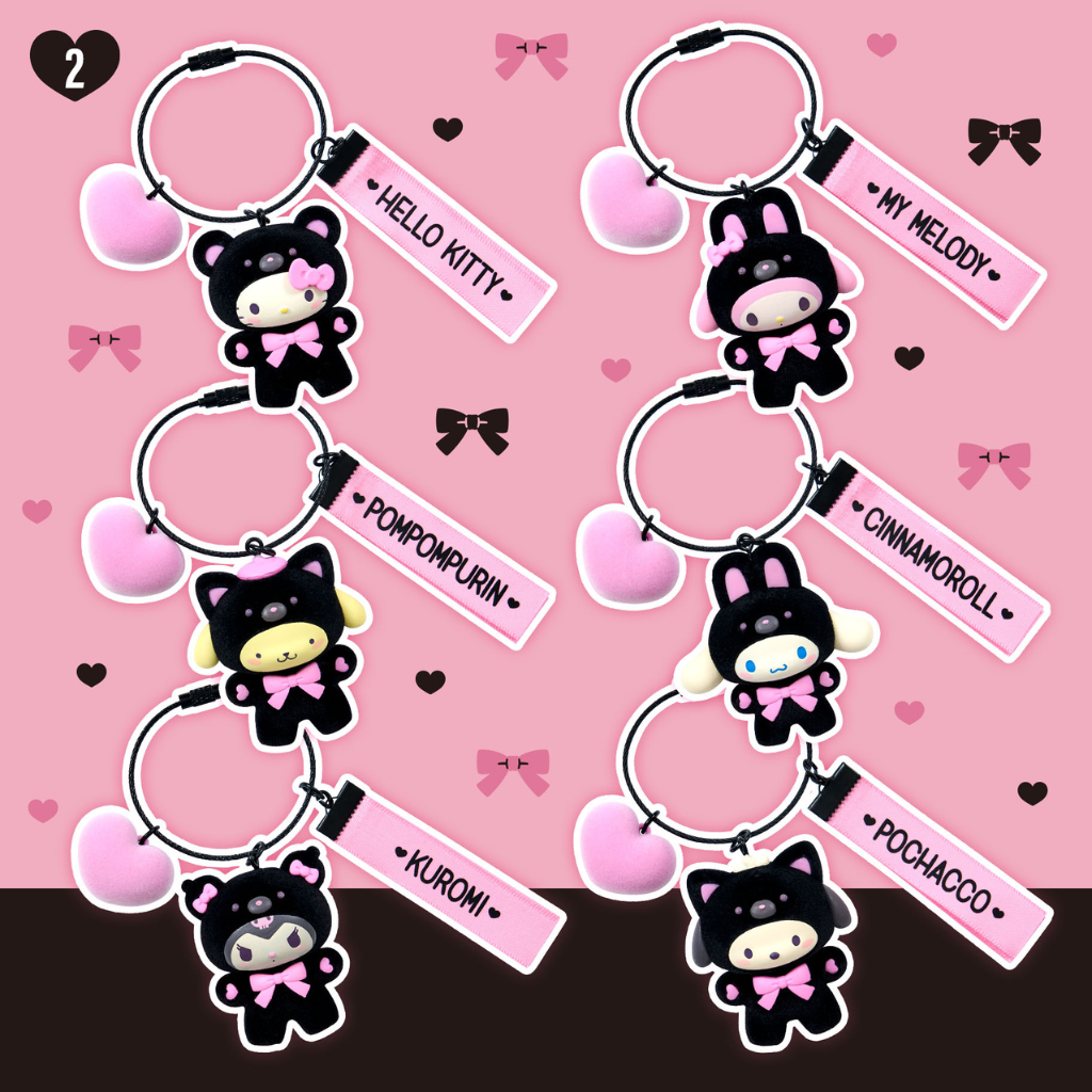 日本直送｜Sanrio 黑色動物造型系列 (24/12 發售)