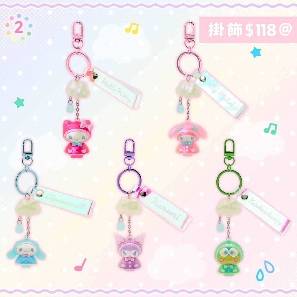 日本直送｜Sanrio x 雨衣設計系列（🇯🇵3/6發售）