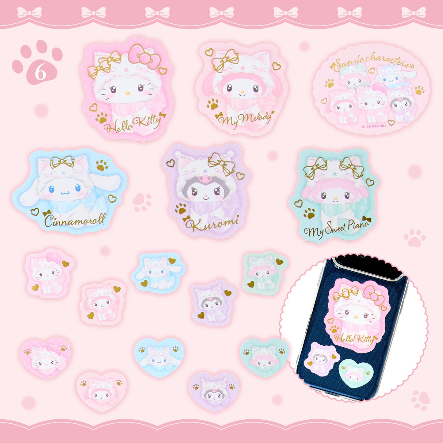 日本直送｜Sanrio x 貓貓蝴蝶結設計系列（18/2 發售）